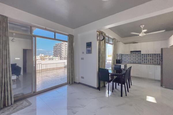Rare Executive 2-Bedroom Apartment with Private Rooftop Terrace on Chaandhanee Magu